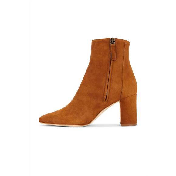 NEW MANOLO BLAHNIK women's rosie samba boots in medium brown - Picture 4 of 5